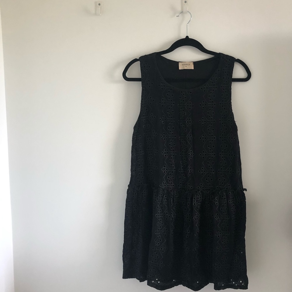 Eyelet Ruffle Dress